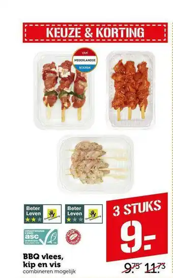 CoopCompact Bbq vlees, kip en vis aanbieding