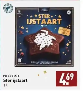 ALDI Prestige ster ijstaart aanbieding