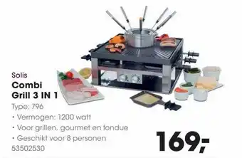 HANOS Solis combi grill 3 in 1 aanbieding