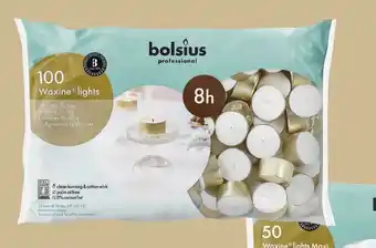 Makro Bolsius waxinelichten 8 branduren 100 stuks aanbieding