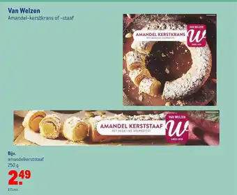 Makro Van welzen amandel-kerstkrans of -staaf aanbieding