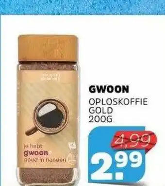 Sahan Supermarkten Gwoon oploskoffie gold aanbieding