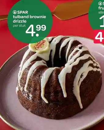 Spar Spar tulband brownie drizzle aanbieding