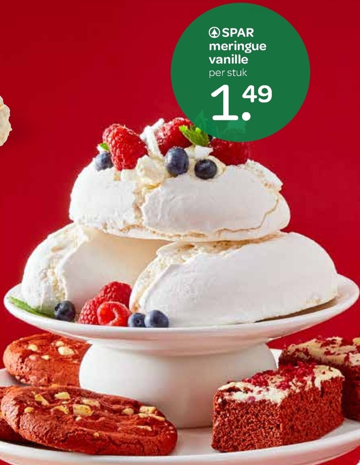 Spar meringue vanille aanbieding bij Spar