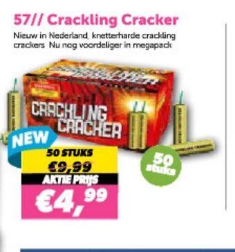 Meester Vuurwerk 57 Crackling cracker aanbieding