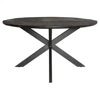 fonQ Homestylingshop ronde eettafel 130 cm - zwarte ... aanbieding