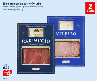 Makro Skare rundercarpaccio of vitello aanbieding