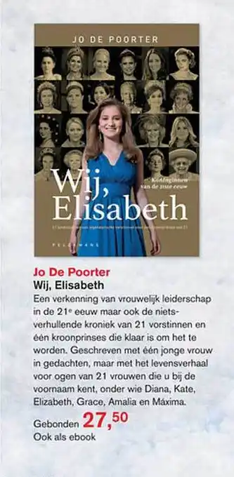 Libris Jo de poorter wij, elisabeth aanbieding