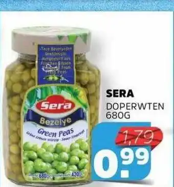 Sahan Supermarkten Sera doperwten aanbieding