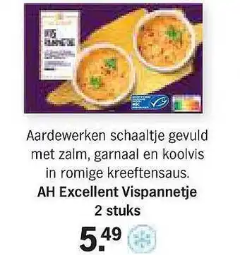 Albert Heijn Ah excellent vispannetje aanbieding