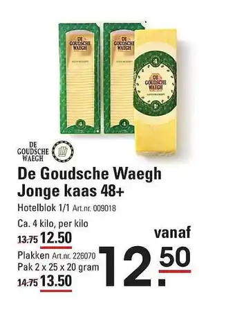 De Kweker De goudsche waegh jonge kaas 48+ aanbieding