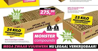 Vuurwerk XXL 925// Event Super-G 5000 aanbieding