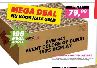 Vuurwerk XXL 941// Event Colors of Dubai 196's aanbieding