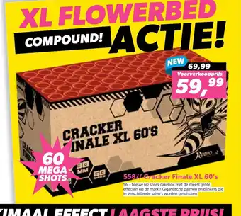 Vuurwerk XXL 558// Cracker Finale XL 60's aanbieding