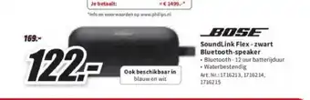 MediaMarkt Bose soundlink flex - zwart bluetooth-speaker aanbieding