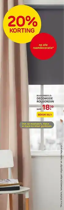 Praxis Decomode rolgordijn aanbieding