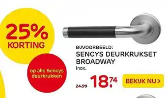 Praxis Sencys deurkrukset broadway aanbieding