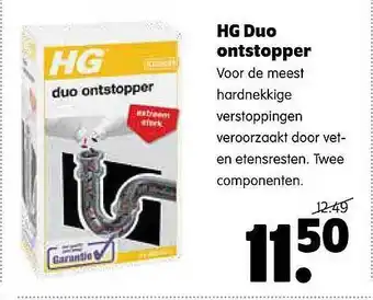 Plentyparts Hg duo ontstopper aanbieding