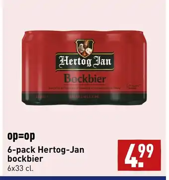 ALDI 6-pack Hertog-Jan bockbier aanbieding