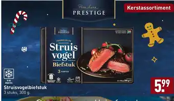 ALDI Struisvogelbiefstuk 300 gram aanbieding