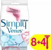 Bol.com Gillette venus simply 3-8+4 stuks-wegwerpmesjes aanbieding