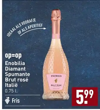 ALDI Enobilia Diamant Spumante Brut rose Italie 0.75 liter aanbieding