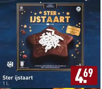 ALDI Ster ijstaart 1 L aanbieding