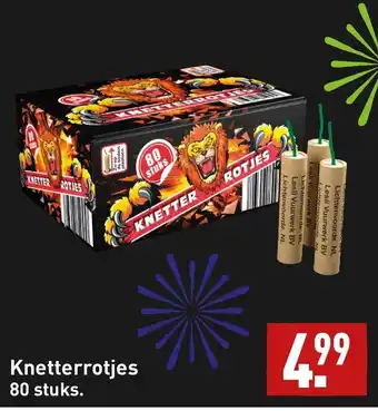 ALDI Knetterrotjes 80 stuks aanbieding