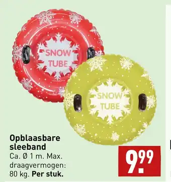 ALDI Opblaasbare sleeband 80 kg aanbieding