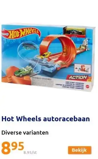 Action Hot wheels autoracebaan aanbieding