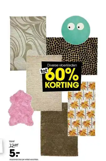 Kwantum Diverse vloerkleden aanbieding