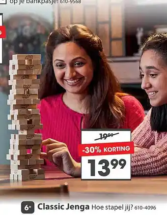 Top1Toys Classic jenga aanbieding