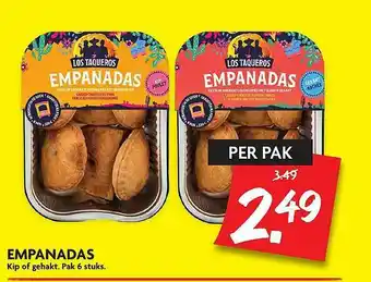 Dekamarkt Empanadas kip of gehakt aanbieding