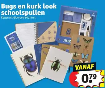 Kruidvat Bugs en kurk look schoolspullen aanbieding