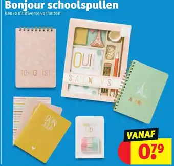 Kruidvat Bonjour schoolspullen aanbieding