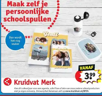 Kruidvat Maak zelf je persoonlijke schoolspullen aanbieding