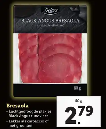 Lidl Bresaola 80g aanbieding