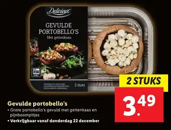 Lidl Gevulde portobello's 2 stuks aanbieding