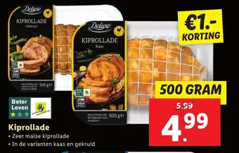 Lidl Kiprollade 500g aanbieding