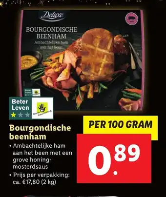 Lidl Bourgondische beenham 100g aanbieding