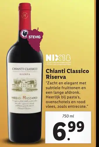 Lidl Chianti classico riserva 750ml aanbieding