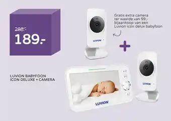 Prenatal Luvion babyfoon icon deluxe + camera aanbieding
