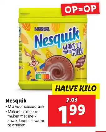 Lidl Nesquik aanbieding