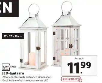 Lidl Livarno home LED-lantaarn aanbieding