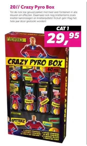 Vuurwerkwinkel Vlaardingen 20 Crazy pyro box aanbieding