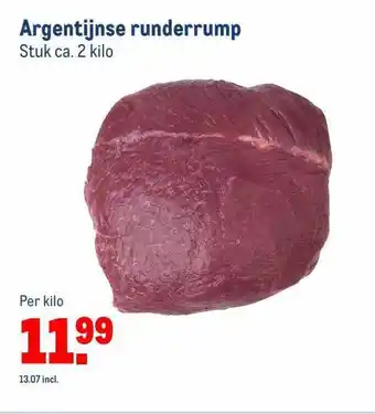 Makro Argentijnse runderrump aanbieding