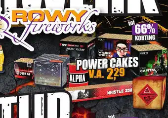 Rowy Vuurwerk Cake Wicked Whistle Power Cakes aanbieding