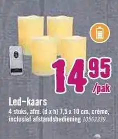 Hornbach Led-kaars aanbieding