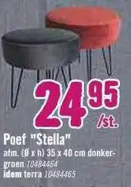 Hornbach Poef aanbieding