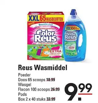 De Kweker Reus wasmiddel aanbieding